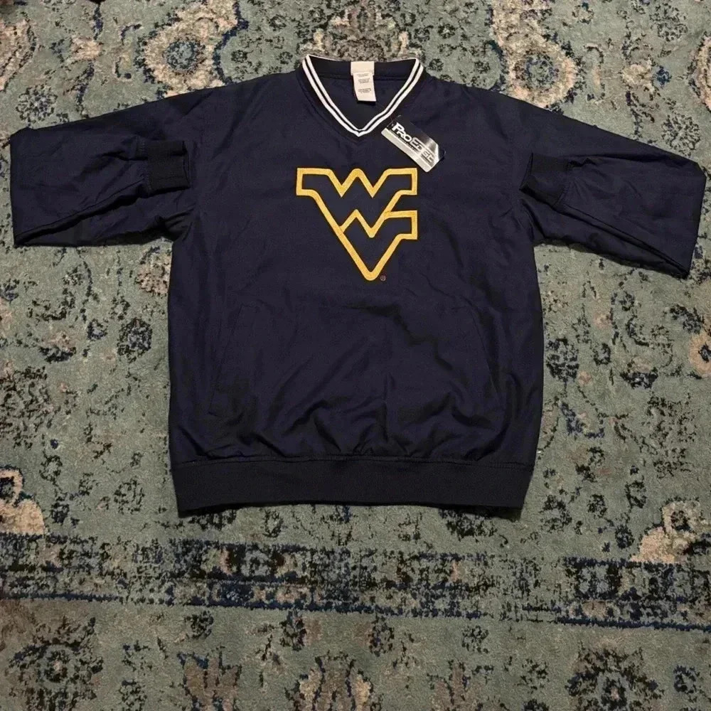 West Virginia Mountaineers Pro Edge Size Large Pullover Jacket